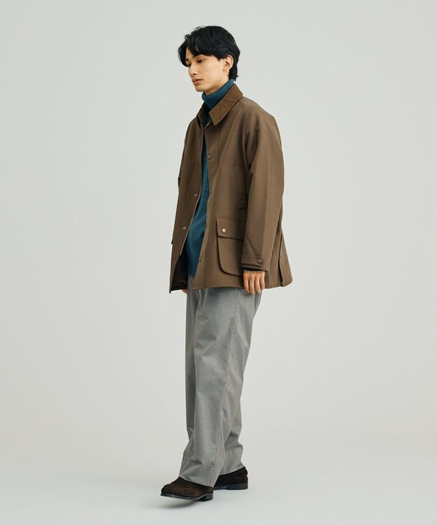J.PRESS YORK STREET 【UNISEX】ポリエステルサージ ハンティングジャケット カーキ系