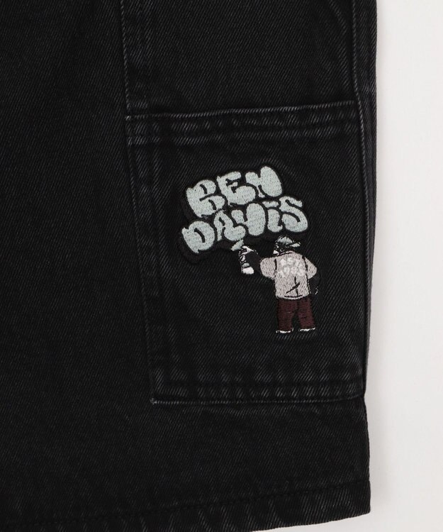 WEGO 【BEN DAVIS（ベンデイビス）】EMBRO FADED SHORTS ブラック