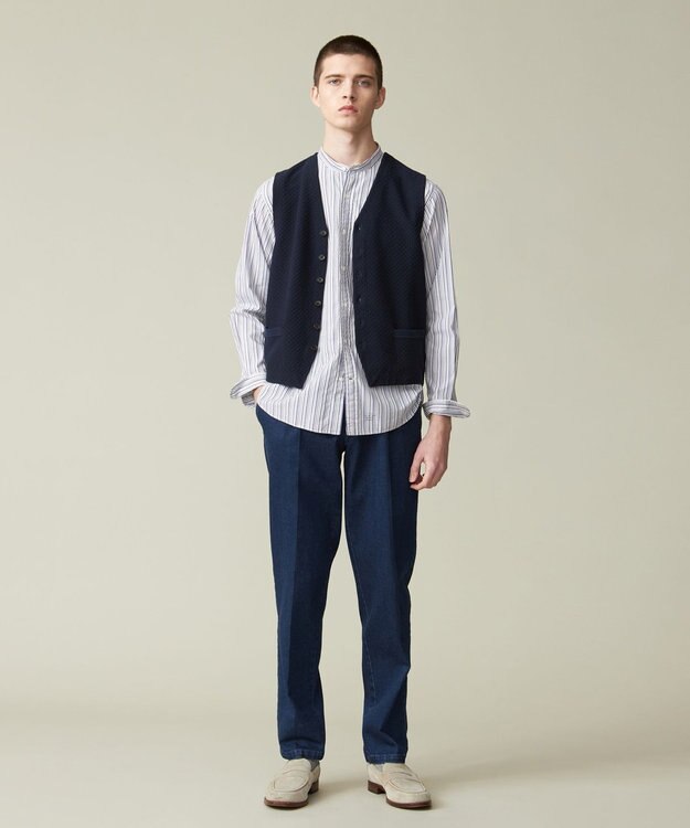 J.PRESS MEN ハイツイストリンクス ニットベスト ネイビー系