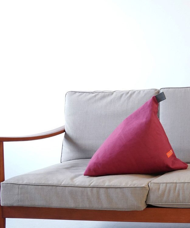 ビーズクッション tetra 8号帆布 ビーズクッション（ミニサイズ） えんじ