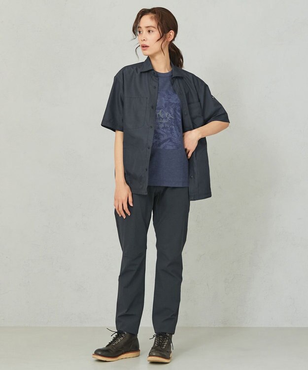 JOSEPH ABBOUD MOUNTAIN 【UNISEX】リップストップ２wayストレッチ パンツ ネイビー系