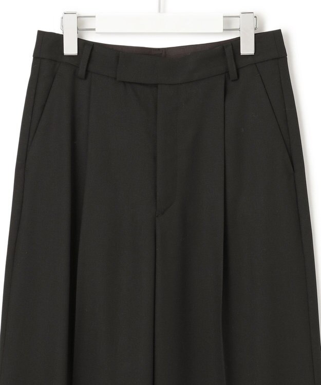 23区 クリアトリコチン ワイドパンツ ブラック系