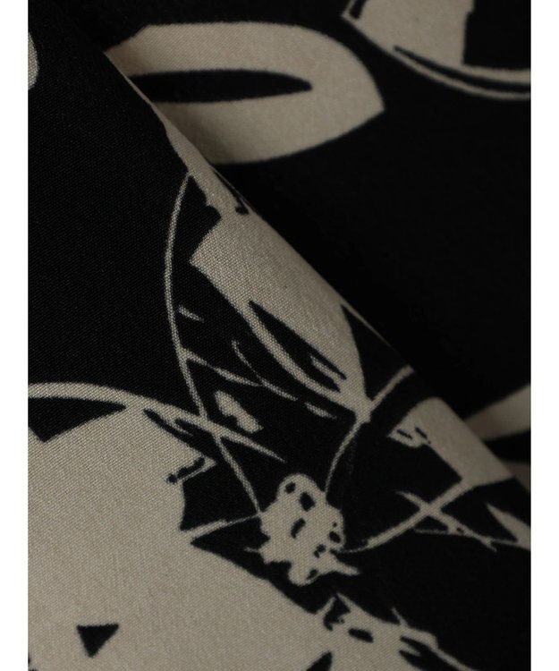 CRAFT STANDARD BOUTIQUE アートフラワーシャーリングパンツ Black