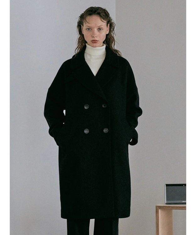 AMERICAN HOLIC 【匠】ドロップショルダーチェスターＢＩＧコート Black