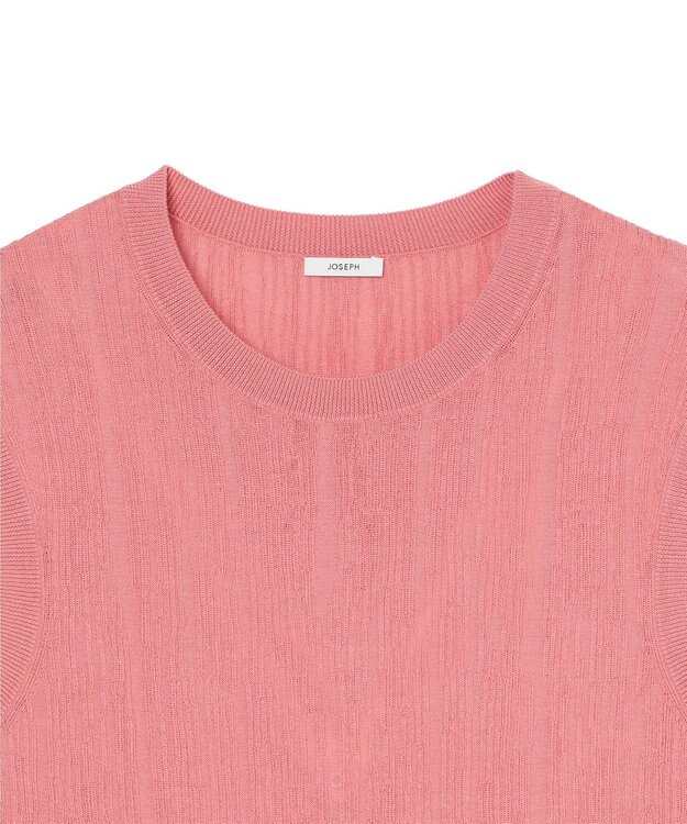 JOSEPH クリンクルリブ　ベスト Blush