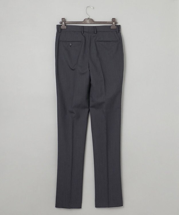 GOTAIRIKU 【御幸毛織】Superio160 ウールモヘヤシルクカシミヤ　スーツ（グレーストライプ） グレー系1