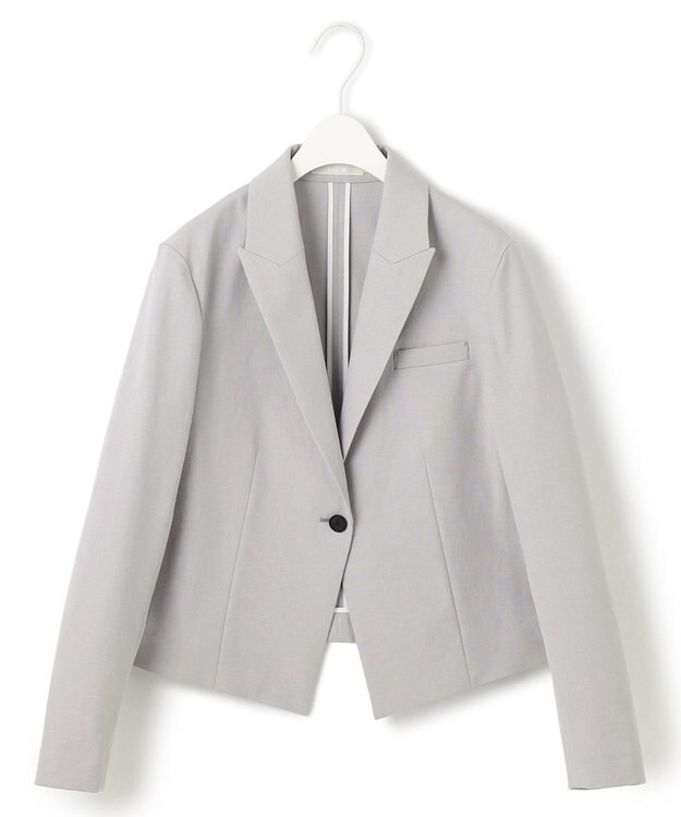 ICB 【接触冷感・UVケア・撥水・洗える】LooseWeave クロップドジャケット トープ系