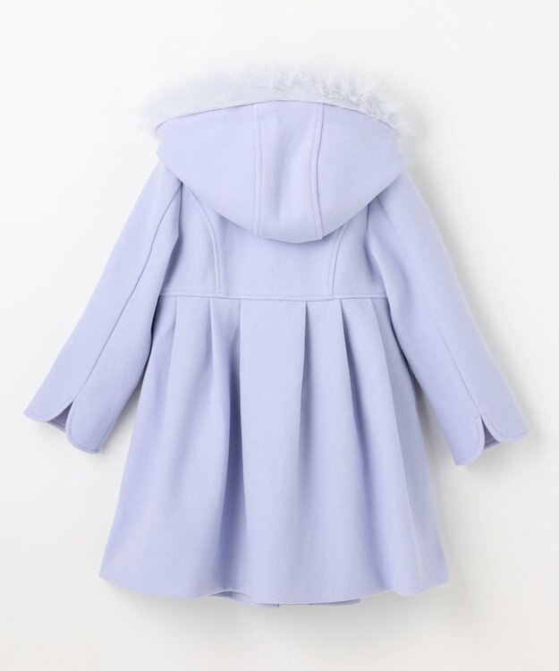 ANY KIDS 【フード取り外し可能】ウールライクコート サックスブルー