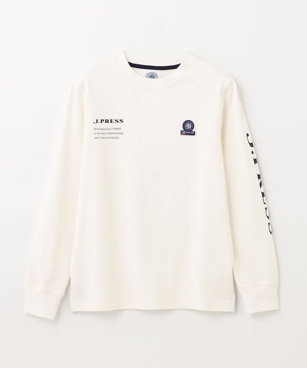 J.PRESS KIDS 【110-130cm】カジュアルロゴ カットソー オフホワイト系