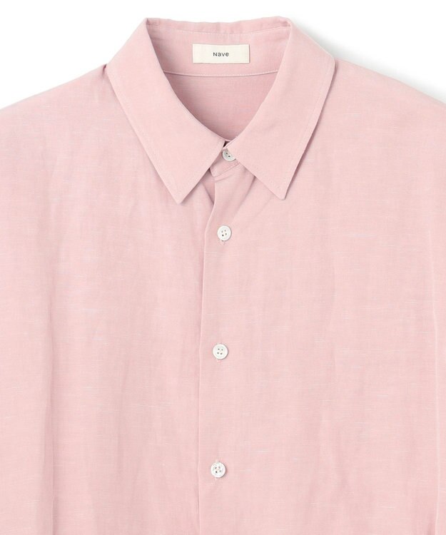 NAVE 【Nave・セットアップ可】ヴィスコースリネン シャツ ピンク系