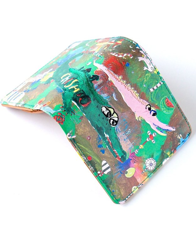 tsumori chisato CARRY カモフラージュサファリ　折り財布 グリーン