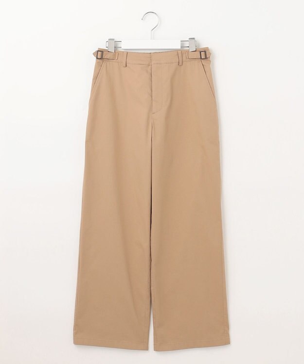 J.PRESS LADIES 【洗える】Vanyストレッチツイル セミワイド パンツ キャメル系