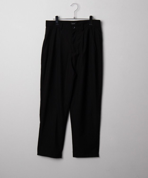 WEGO ベルト付きテーパードスラックス ブラック