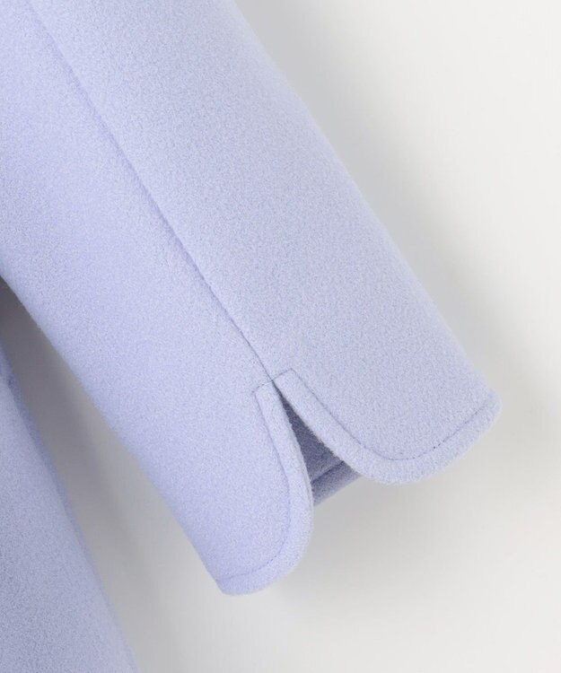 ANY KIDS 【フード取り外し可能】ウールライクコート サックスブルー