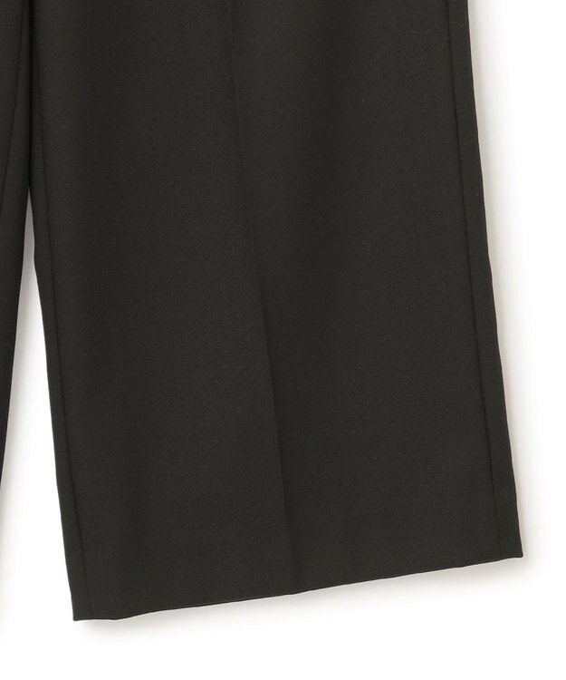 23区 クリアトリコチン ワイドパンツ ブラック系