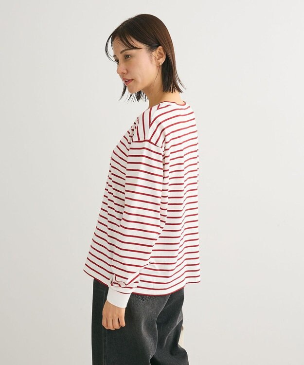 Green Parks ボーダープルオーバー Red