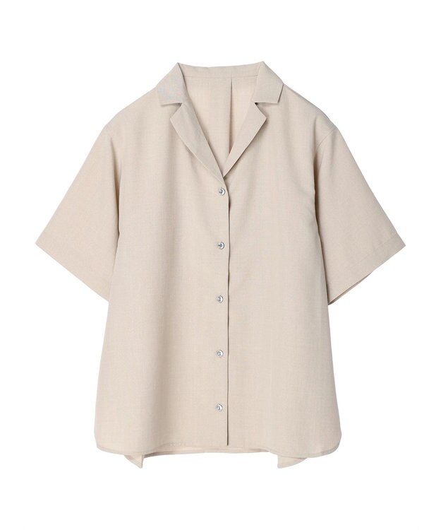 Green Parks 速乾開襟シャツ Gray Beige