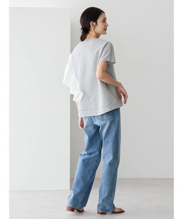 AMERICAN HOLIC ショルダーフリルミニ裏毛プルオーバー Light Gray Mixture