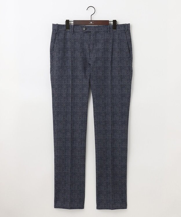 JOSEPH ABBOUD 【キングサイズ・ウエストも伸びる！/驚きの多機能性】ライトウェーブ パンツ ネイビー系4