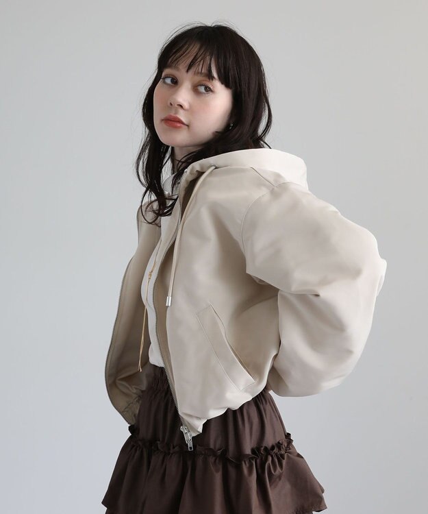 Green Parks ・ＥＬＥＮＣＡＲＥ　ＤＵＥ　ショートマウンテンパーカー Ivory