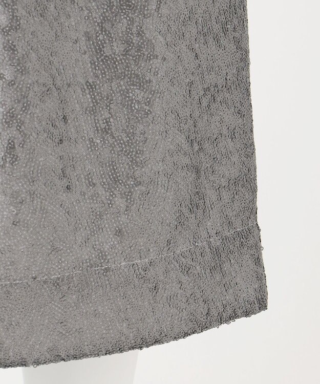 23区 【エステータ】シークインジャージー スカート シルバー系