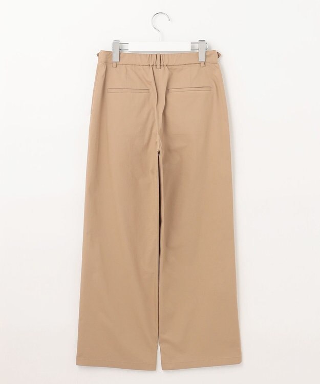 J.PRESS LADIES 【洗える】Vanyストレッチツイル セミワイド パンツ キャメル系