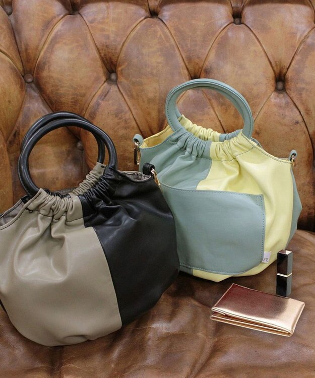 ROOTOTE 0655【直営店限定】ベビールー.クランプリー.2トーン-A 01：ミントイエロー