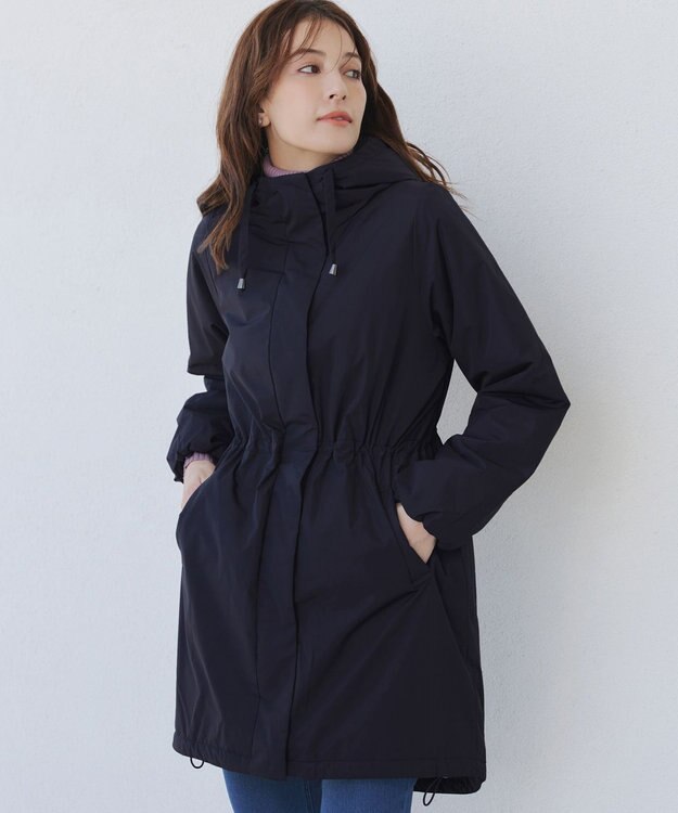 Tiaclasse 【安田美沙子さん着用・新色追加】ウォーマル中綿フーデッドコート ネイビー