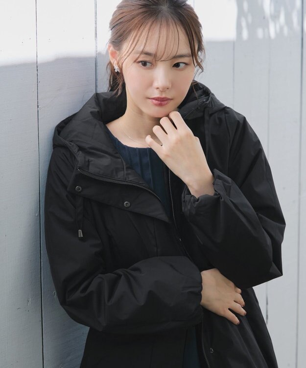 Tiaclasse 【安田美沙子さん着用・新色追加】ウォーマル中綿フーデッドコート ブラック