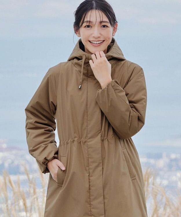 Tiaclasse 【安田美沙子さん着用・新色追加】ウォーマル中綿フーデッドコート キャメル