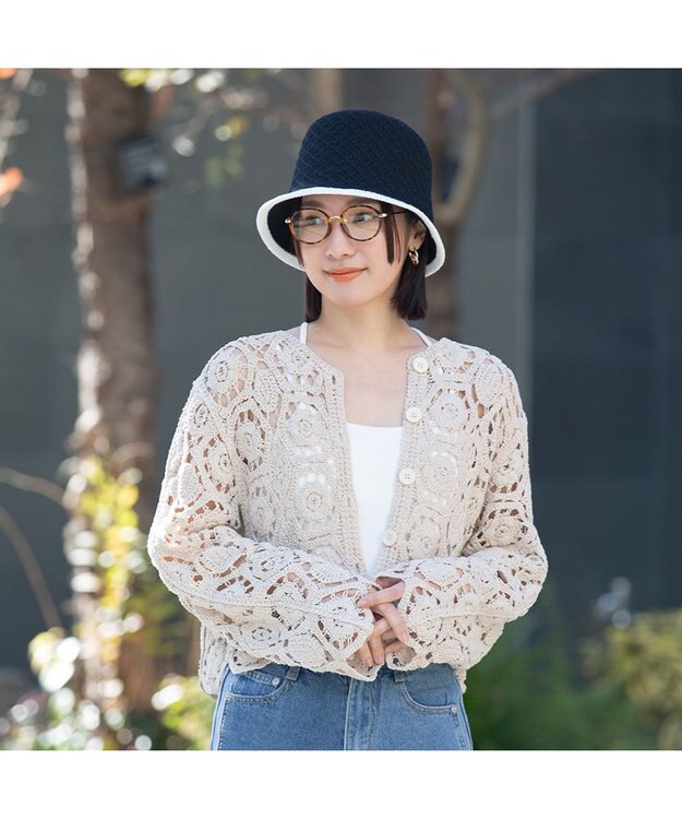 林八百吉商店 un chapeau  バイカラーサーモハット ブラック