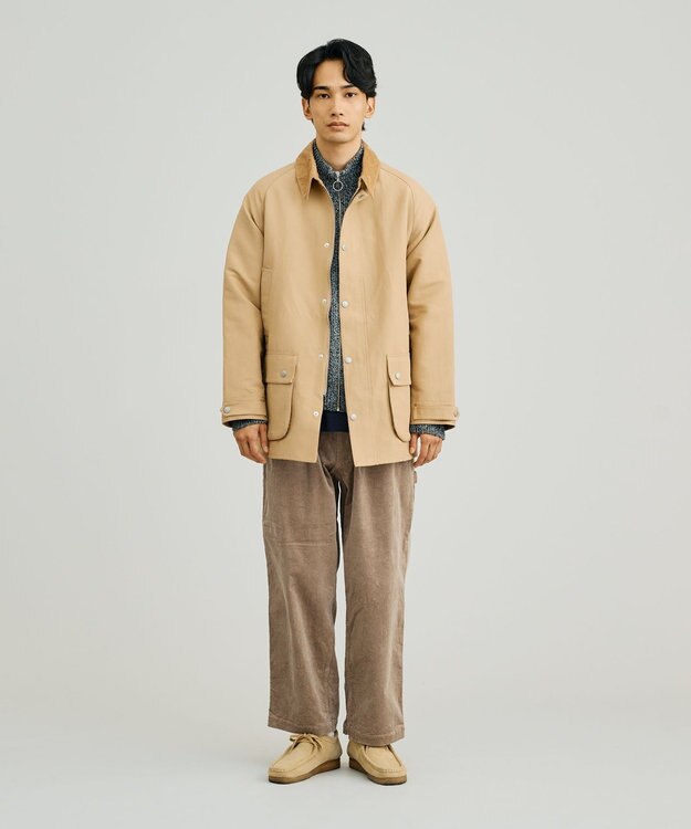 J.PRESS YORK STREET 【UNISEX】ポリエステルサージ ハンティングジャケット ベージュ系