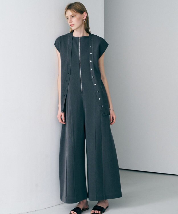 uncrave スムースニット 2WAYジレ スレート