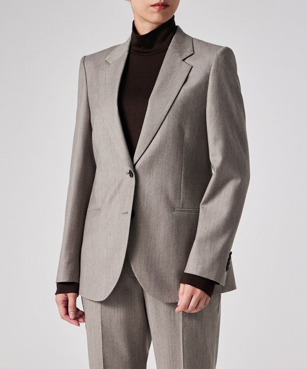 Paul Smith カシミアブレンド フランネル ジャケット グレイッシュベージュ