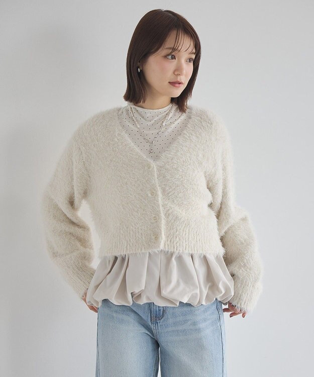 earth music&ecology バルーンビスチェ Ecru