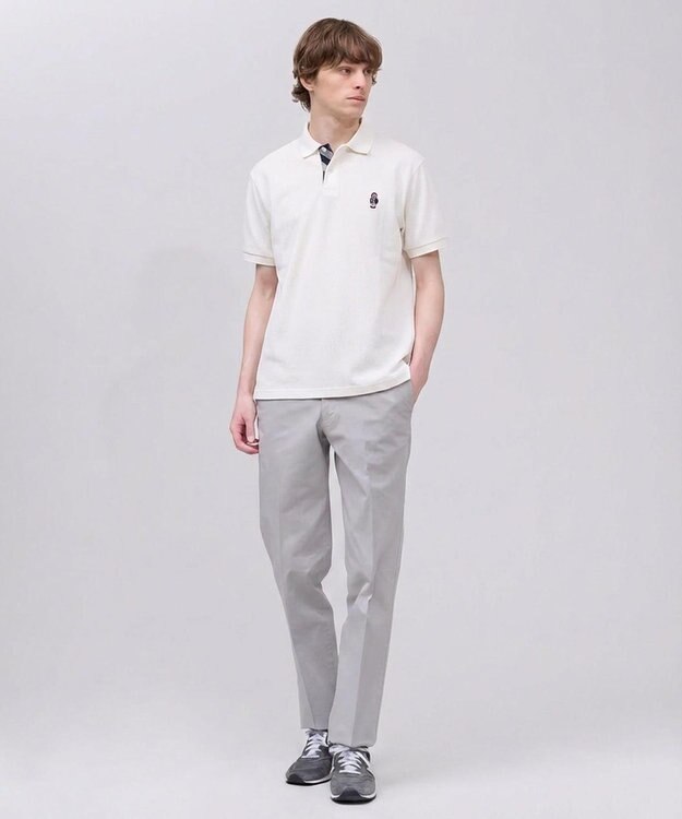 J.PRESS MEN 新デザイン【BULLDOG BOY / 8色展開】カノコレジメン ポロシャツ ホワイト系