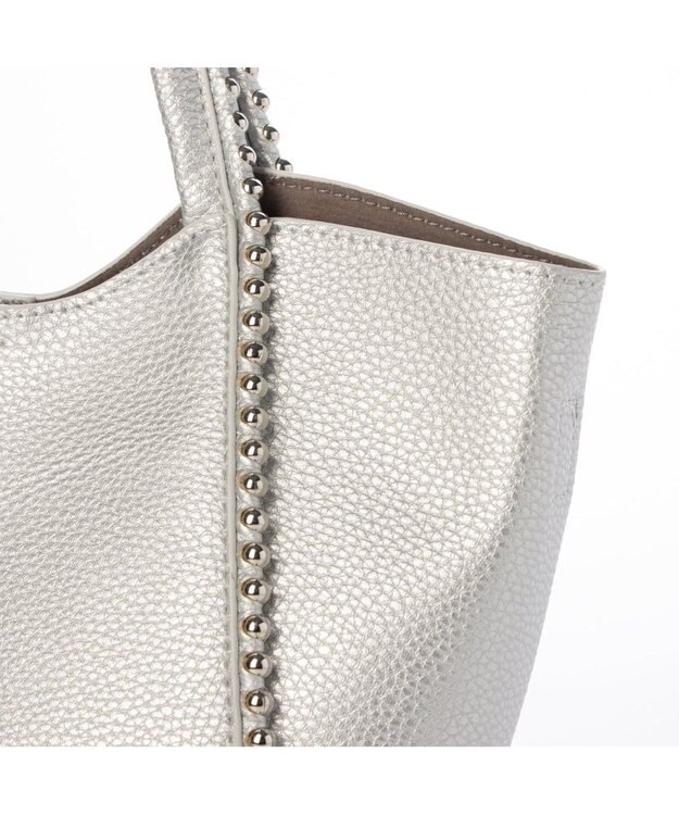 UNBILLION 【テレビ ドラマ着用アイテム】カシュカシュ cachecache / ボールチェーン2wayミニトートバッグ シルバー