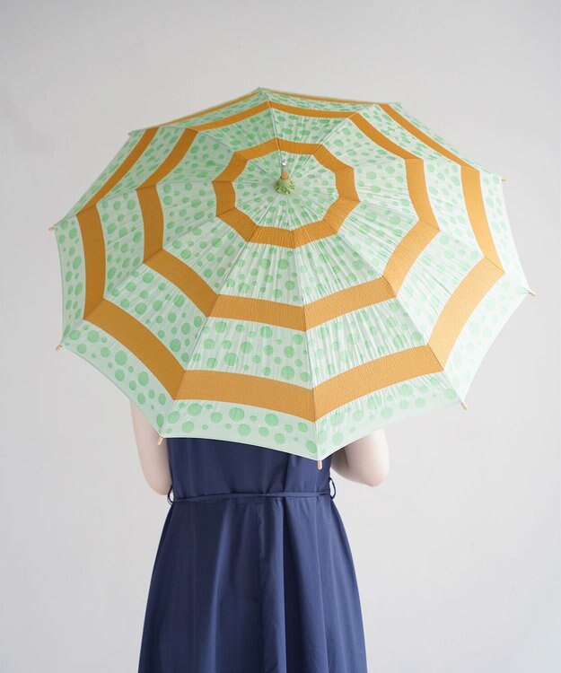槇田商店 菜-sai- まめ　日傘 緑