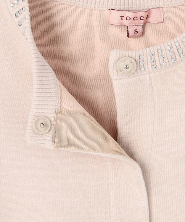 TOCCA MIDNIGHT VELVET ニットジャケット アイボリー系