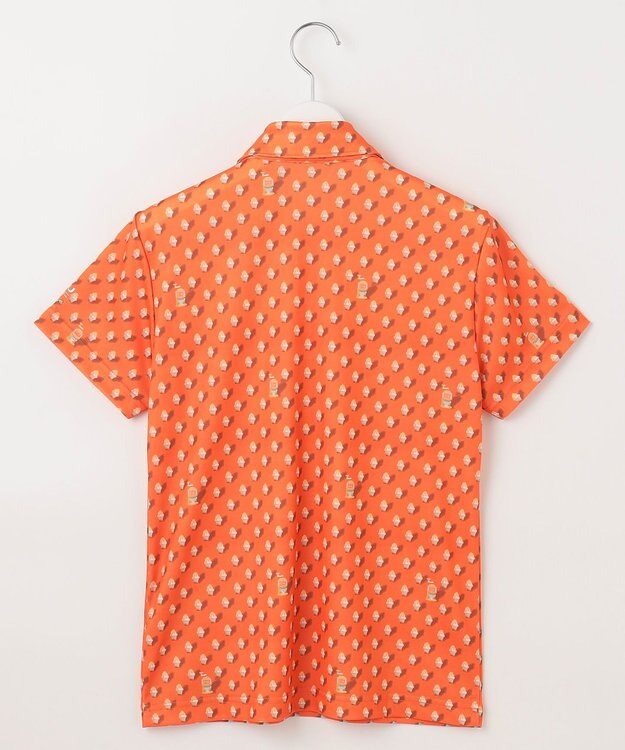 23区GOLF 【WOMEN】【接触冷感・UVケア・吸水速乾】アイス柄 ポロシャツ オレンジ系5