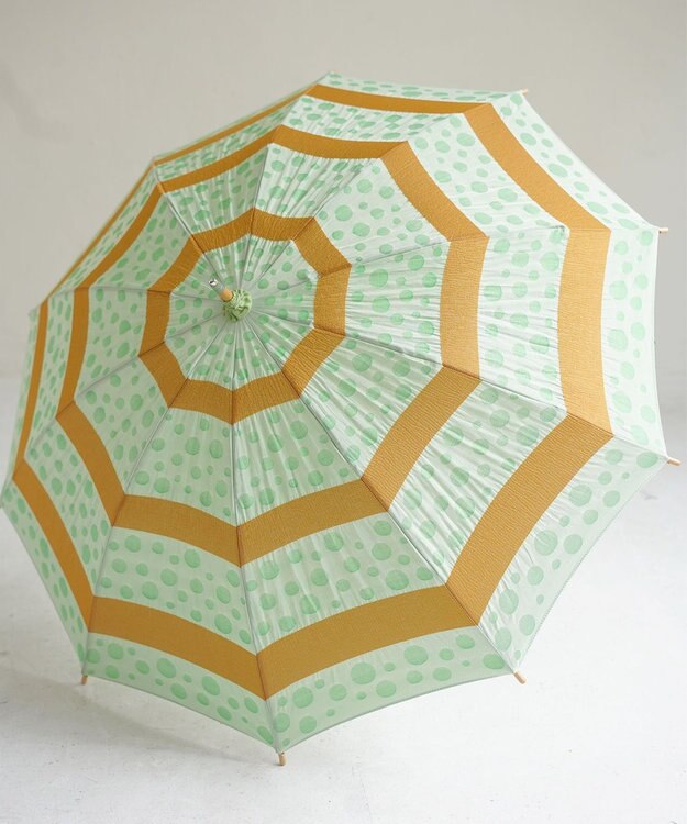 槇田商店 菜-sai- まめ　日傘 緑