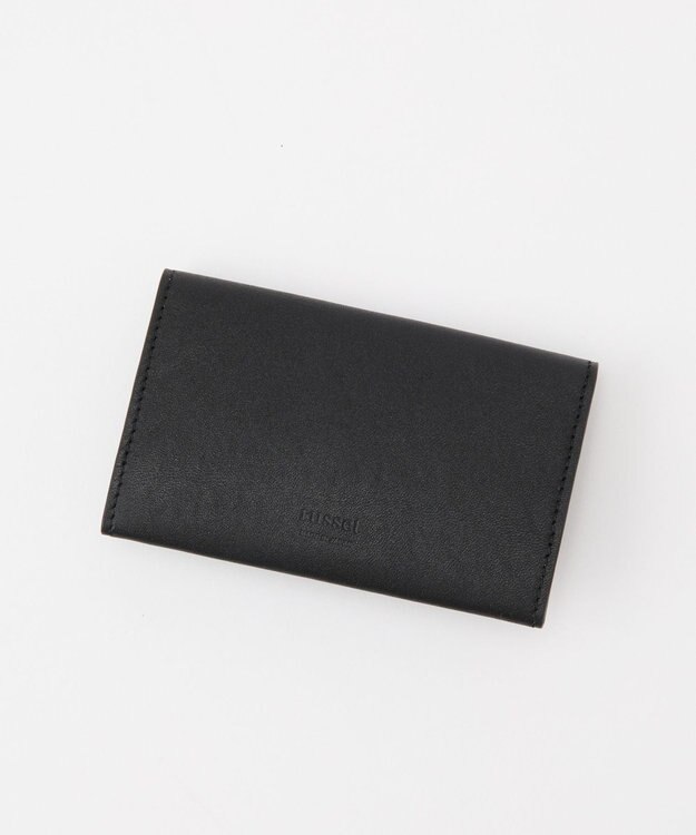 russet レザー名刺ケース(SO-439) Black