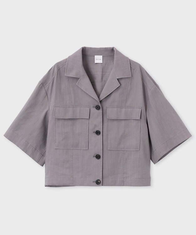 Paul Smith レーヨンリネン パッチポケット ブルゾン ライラック