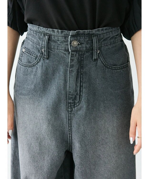 CRAFT STANDARD BOUTIQUE デニムカーブパンツ Black