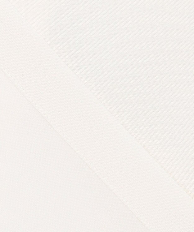 #Newans 【洗濯機可能/シワになりにくい】〈肩幅・二の腕が華奢見えする〉パフスリーブバイカラーブラウス ホワイト