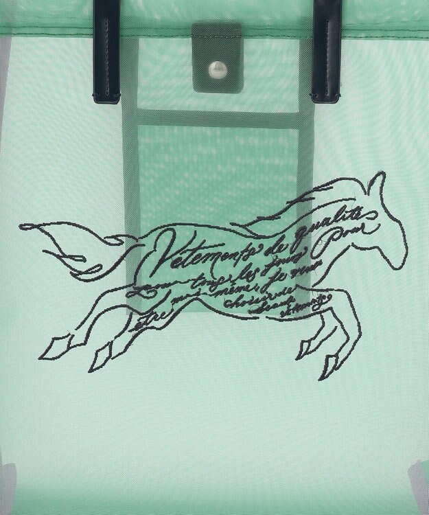 自由区 ホースメッシュトート バッグ ブルー