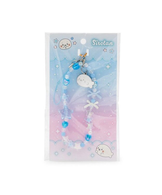 Mother garden しろたん ビーズストラップ 《水色》 単品 水色