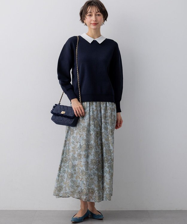 23区 【先行予約】デニムフリンジ ショルダーバッグ ネイビー系