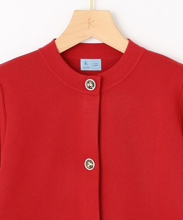 組曲 S 【組曲×setsuko sagittaire】サジテール釦ニットジャケット レッド系