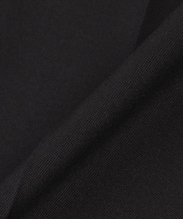 23区 クリアトリコチン ワイドパンツ ブラック系